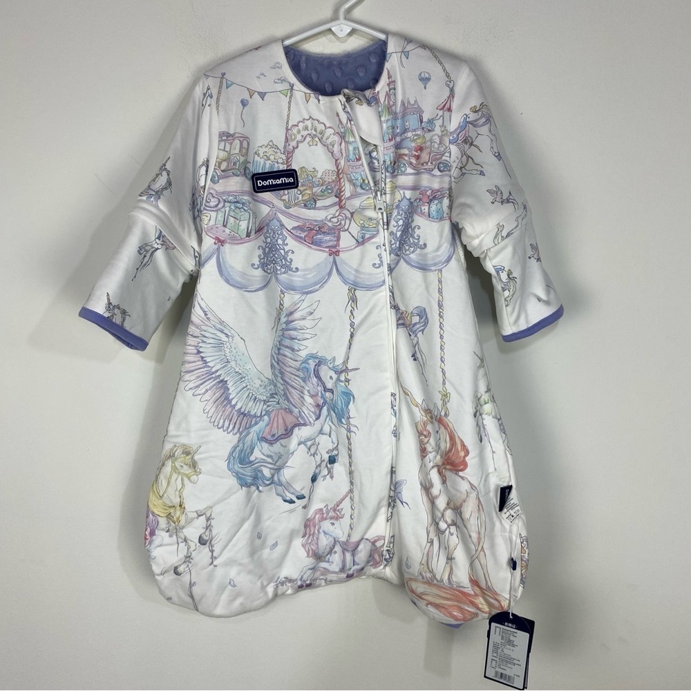 Domiamia Baby Sleep Sak Unicorn Minky Blanket Interior